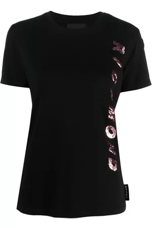 John Richmond Women Short Sleeve - Sequin-logo T-shirt