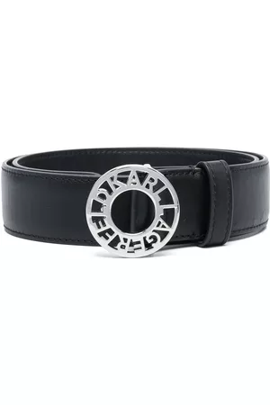 Karl Lagerfeld Women Belts - Disk large leather belt