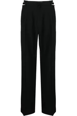 DION LEE Lingerie cut-out wool trousers