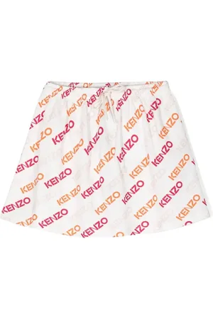 Kenzo Logo-print drawstring skirt