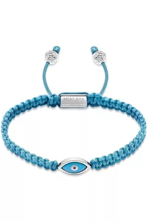 Nialaya Evil eye-charm braided bracelet