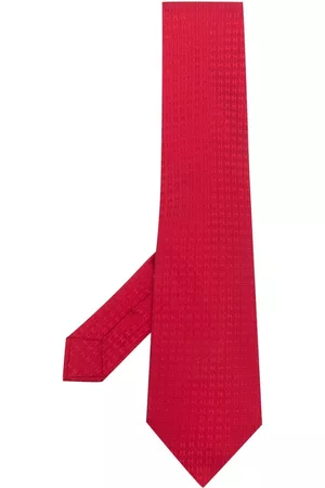 Hermès 2000s pre-owned logo-jacquard silk tie