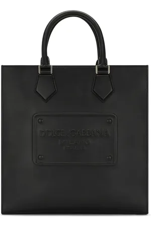 Dolce & Gabbana Logo-embossed leather tote bag
