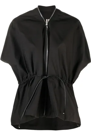 Rick Owens Sail short-sleeve leather jacket