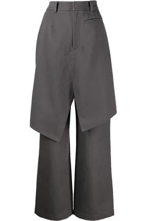 GOEN.J Layered twill trousers