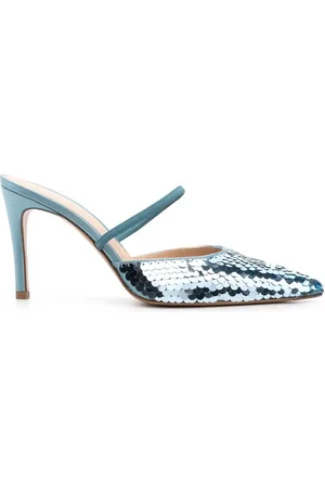 ROBERTO FESTA Sequin pointed 90mm mules
