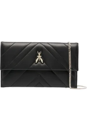 Patrizia Pepe Quilted fly pochette clutch