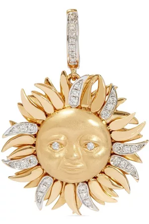 ANNOUSHKA 18kt yellow diamond sun charm