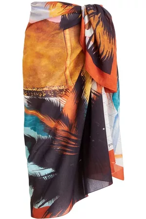 Etro Tropical-print cotton pareo
