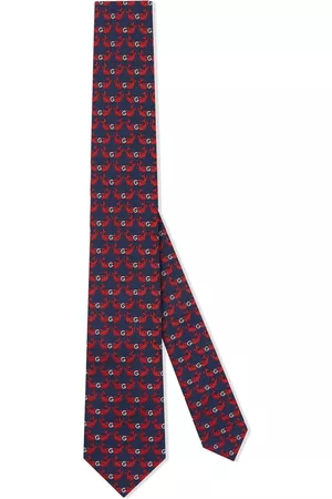 Gucci Fish patterned jacquard tie