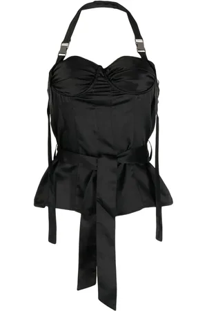 Rokh Bustier-detail halterneck top