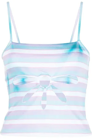 Collina Strada Stripe-detail tank top