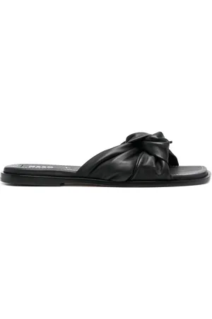 Msgm Knot-strap leather sandals