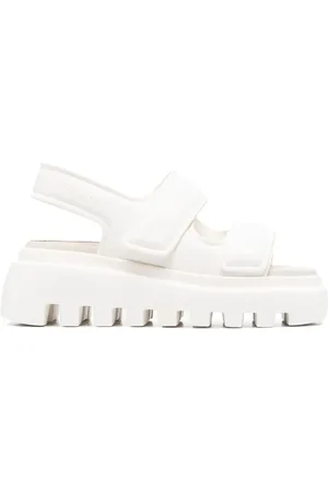 vic matiè Touch-strap leather sandals