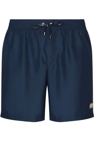 Dolce & Gabbana Logo-tag long-leg swim shorts