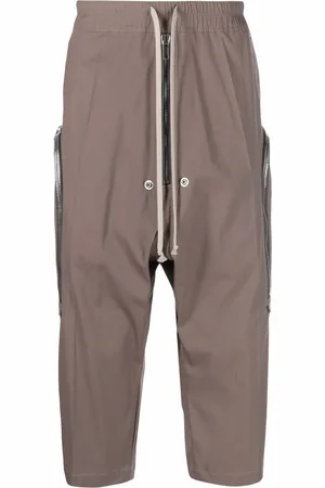 Rick Owens Drawstring-waist drop-crotch trousers
