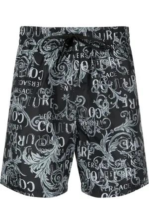 VERSACE Baroque-print swim shorts