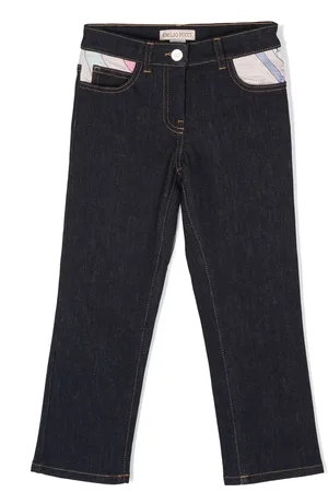 PUCCI Junior Mid-rise slim-cut jeans