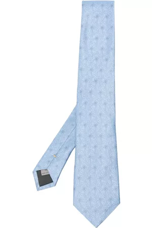 CANALI Men Bow Ties - Floral-print silk tie