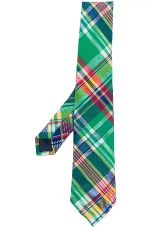Polo Ralph Lauren Men Bow Ties - Plaid-print cotton tie