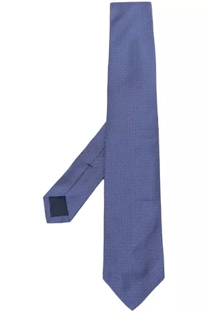 Ralph Lauren Men Bow Ties - Polka dot embroidered silk tie