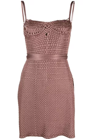 Isa Boulder Woven bustier minidress