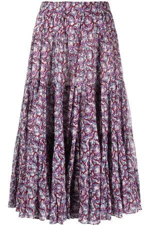 Isabel Marant Elfa floral-print midi skirt