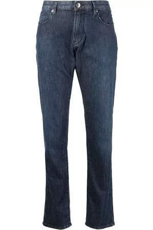 Emporio Armani Mid-rise slim-cut jeans