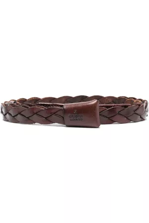 Gucci 1990s braided leather belt