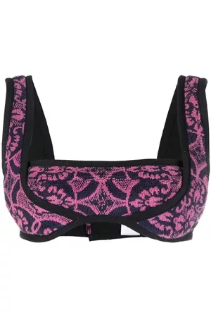 Marine Serre Oriental Towels cropped top