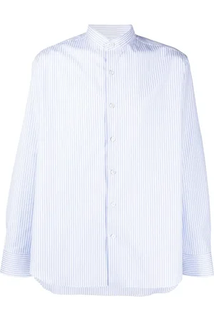 BRIONI Striped long-sleeved shirt