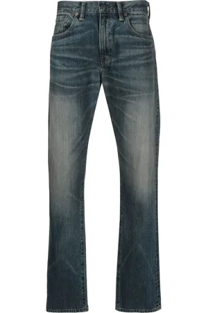 Ralph Lauren Straight-leg washed denim jeans