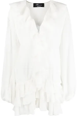 BLUMARINE Fil coupé ruffled blouse