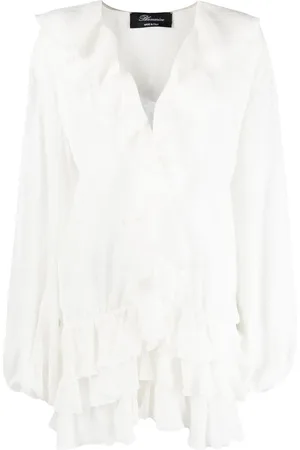 BLUMARINE Fil coupé ruffled blouse