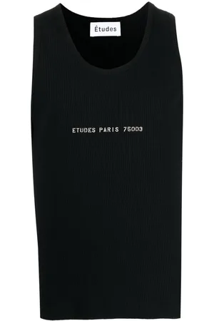 Etudes Logo-stamp fine-ribbed vest