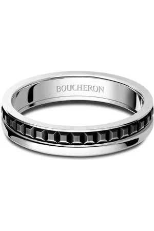 Boucheron 18kt white gold Quatre Black Edition PVD ring