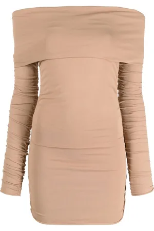 Khaite Off-shoulder long-sleeved top