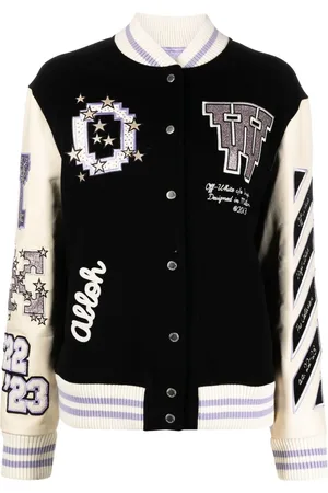 OFF-WHITE Bling Patches varsity jacket