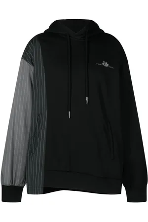 Feng Chen Wang Patchwork long-sleeve hoodie