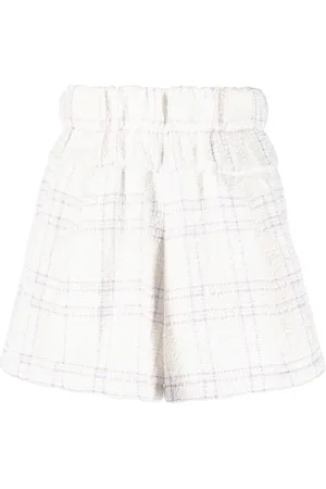 IRO High-waist tweed shorts