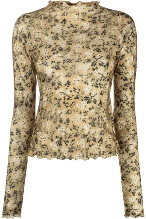 KNWLS Halcyon semi-sheer top