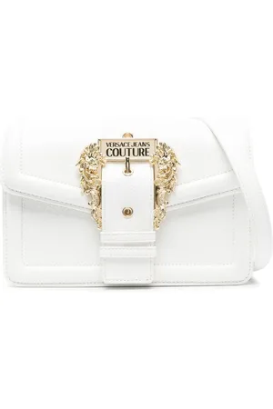 VERSACE Logo-plaque crossbody bag