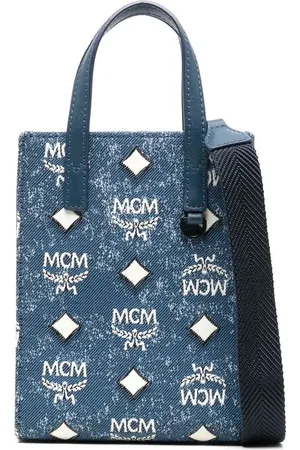 MCM Mini Aren denim crossbody bag