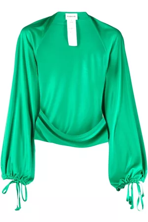 P.A.R.O.S.H. Draped open-front blouse