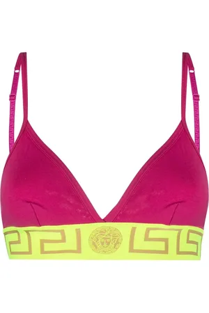 VERSACE Greca-print bra