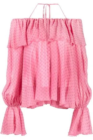 BLUMARINE Ruffle off-shoulder blouse