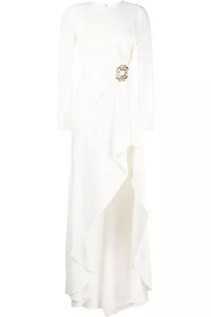 Elie saab Asymmetric crêpe dress