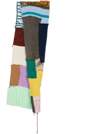 PAURA Men Scarves - Patchwork knitted scarf