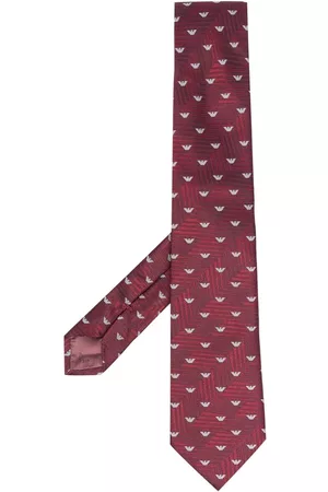 Emporio Armani Logo-jacquard silk tie