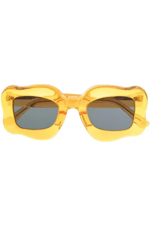 BONSAI Oversized curved-frame sunglasses